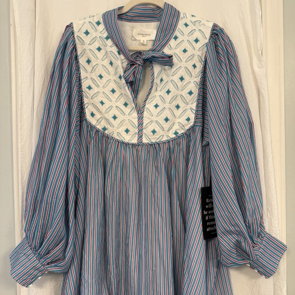 Tuckernuck Pomander Place Juliette Dress XL Embroidered Preppy Coastal Classic - Picture 6 of 16